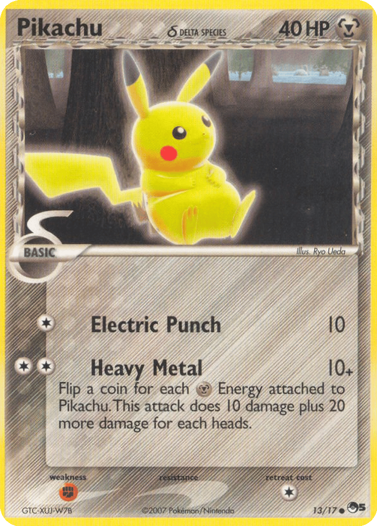Pikachu δ card