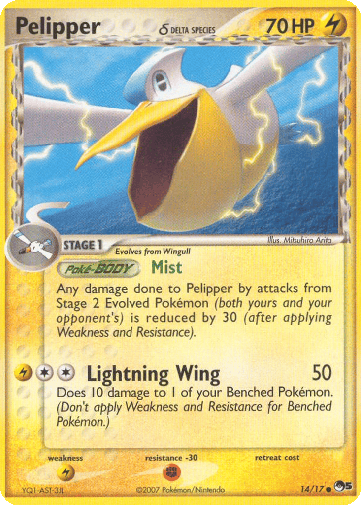 Pelipper δ card