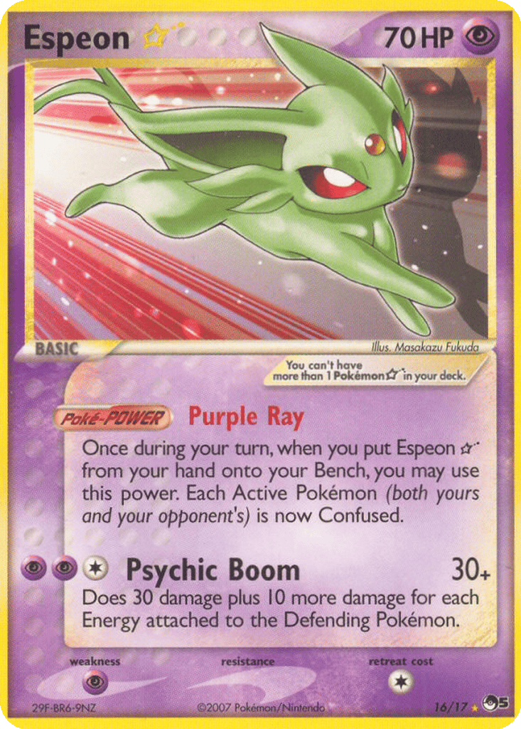 Espeon ☆ card
