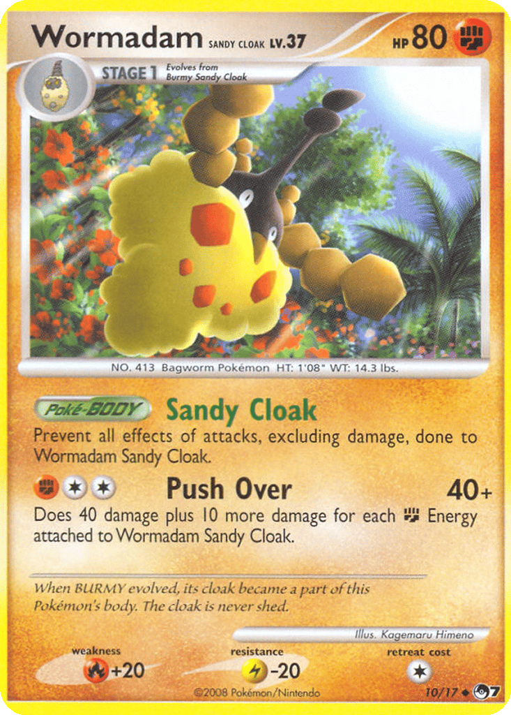 Wormadam (Sandy Cloak) card