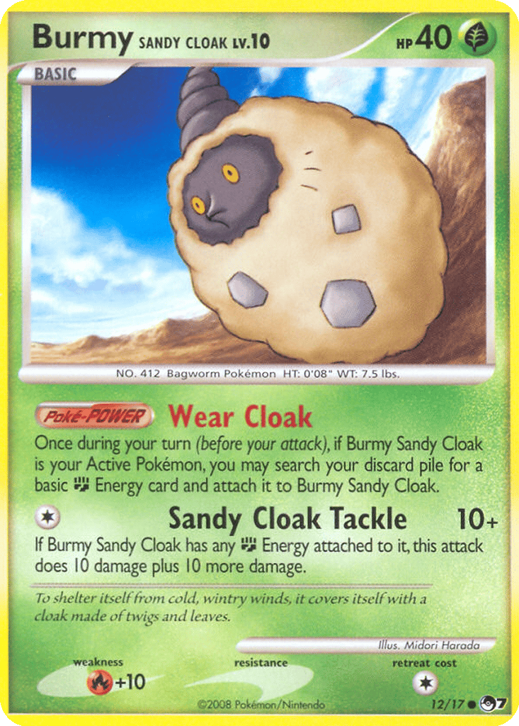 Burmy (Sandy Cloak) card