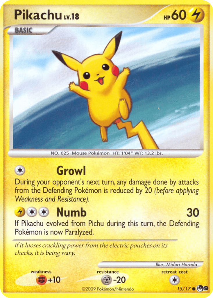Pikachu card
