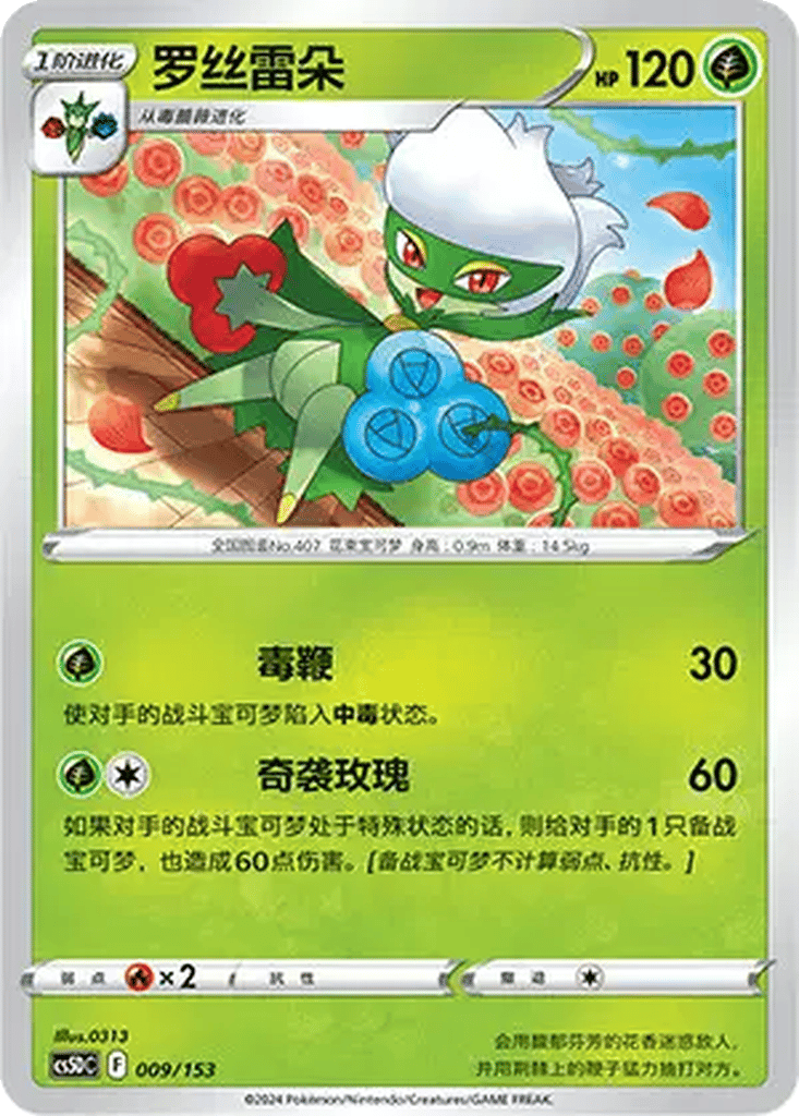 Roserade card