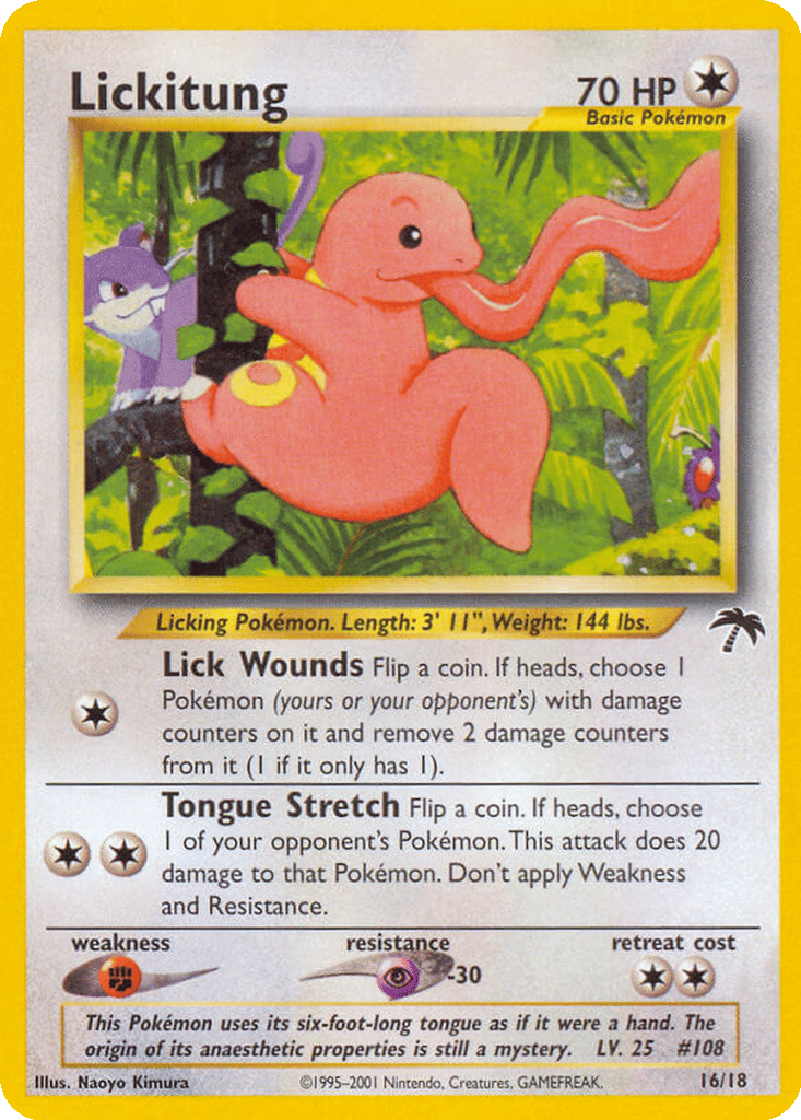 Lickitung card