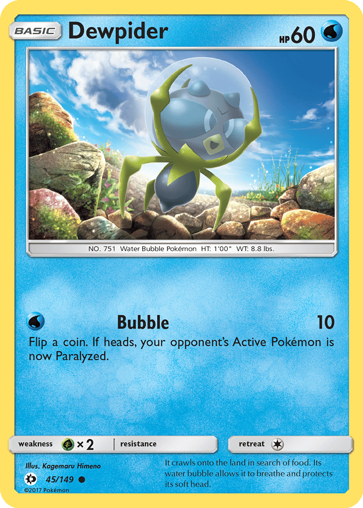Dewpider card