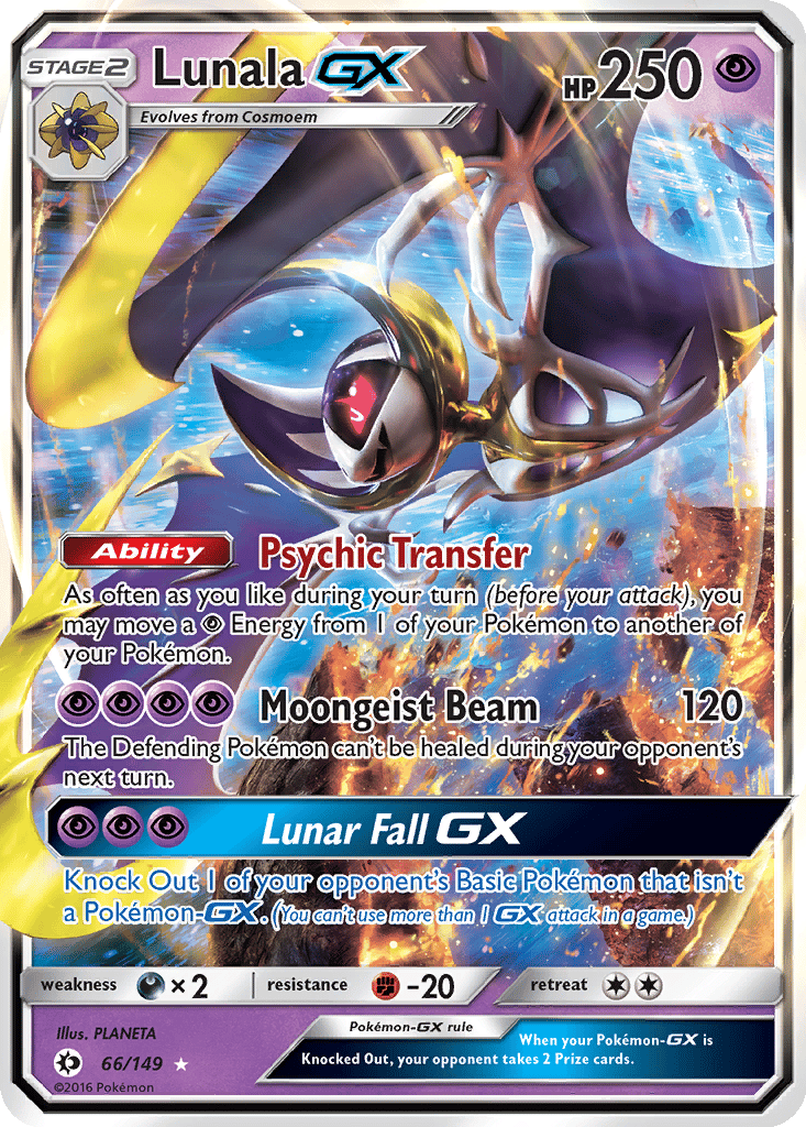 Lunala GX card