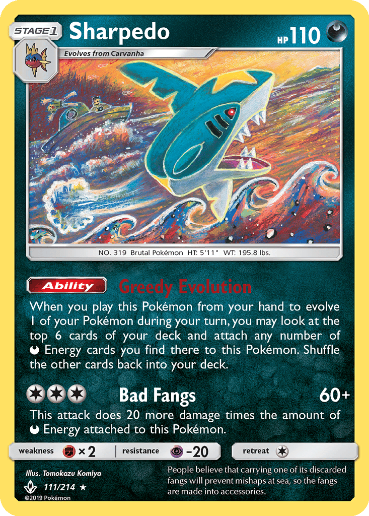 Sharpedo card