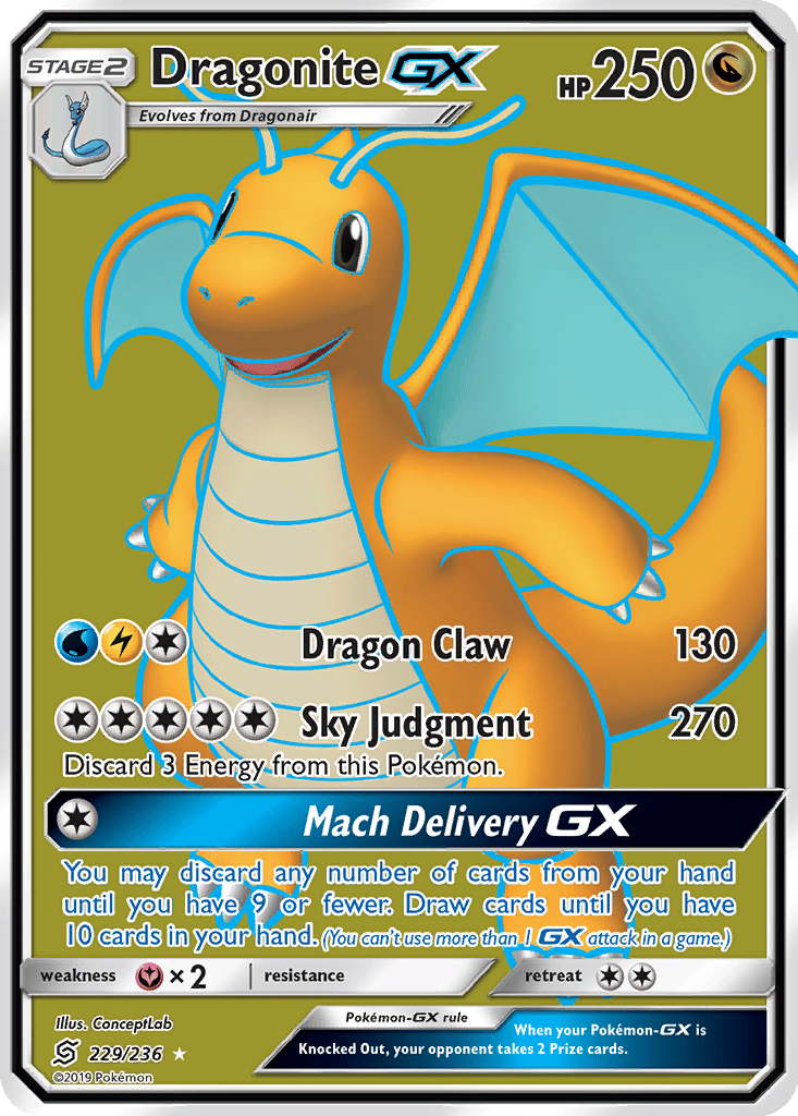 Dragonite GX card
