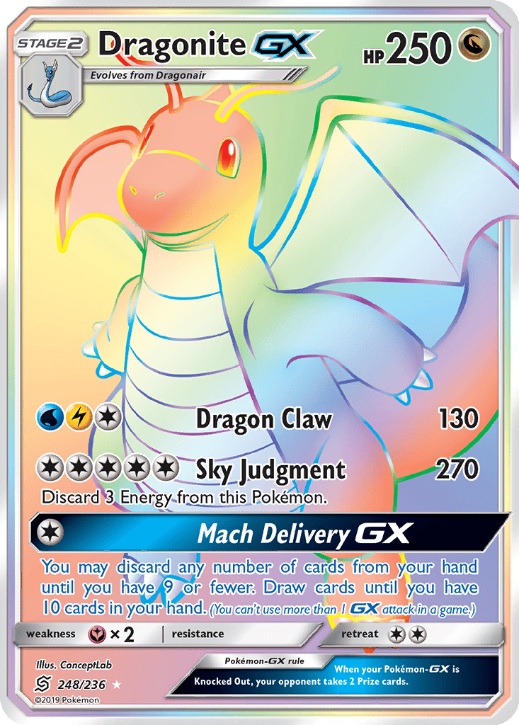 Dragonite GX card