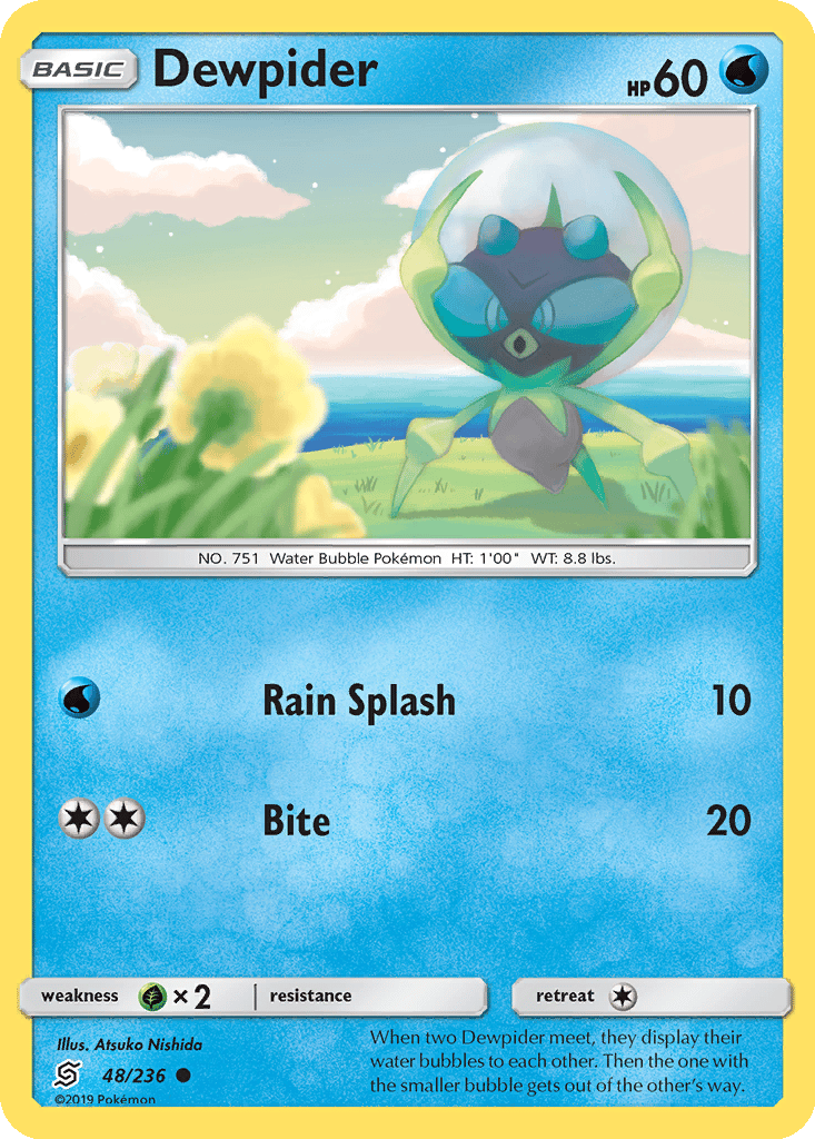 Dewpider card
