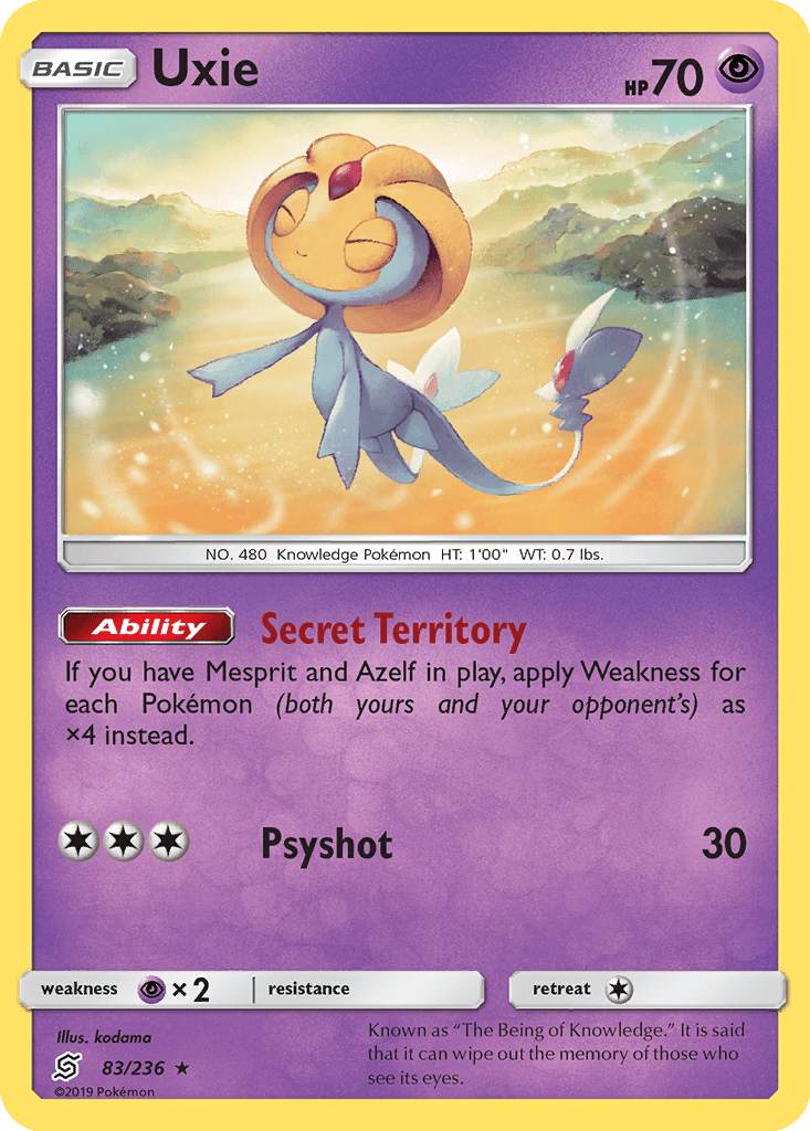 Uxie Cards | Dex - for TCG Collectors