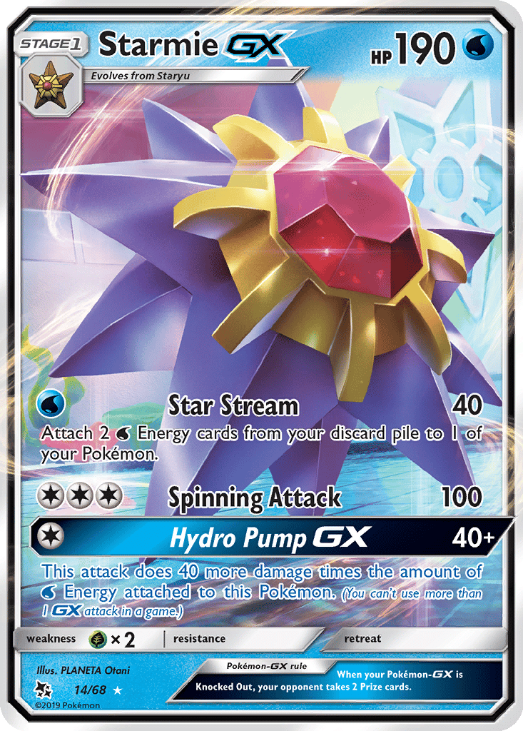 Starmie GX card