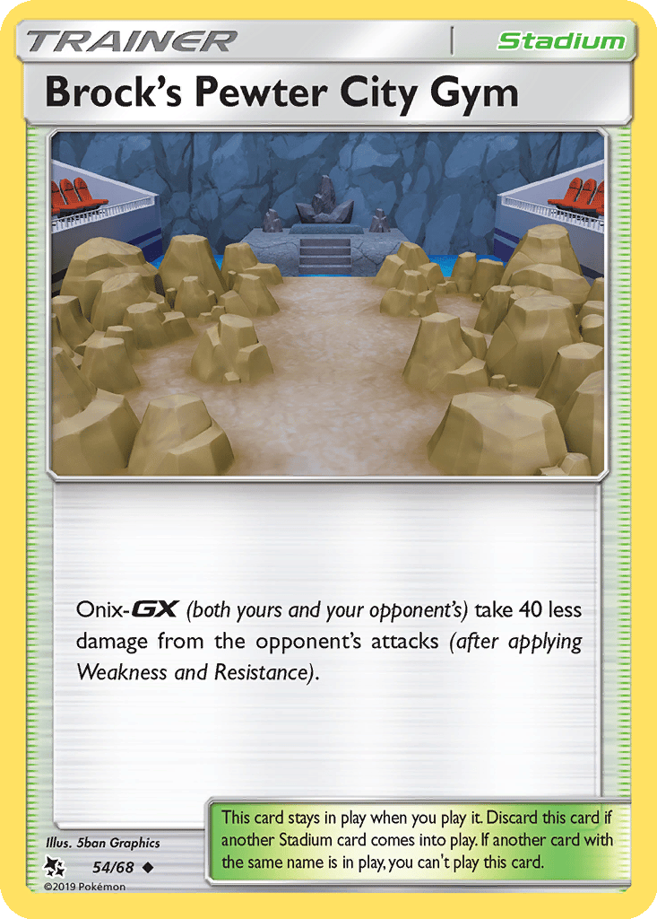 Brock's Pewter City Gym card