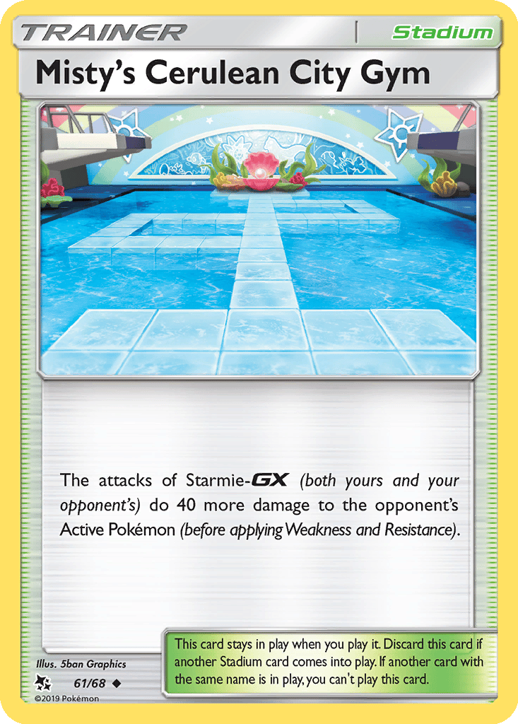 Misty's Cerulean City Gym card
