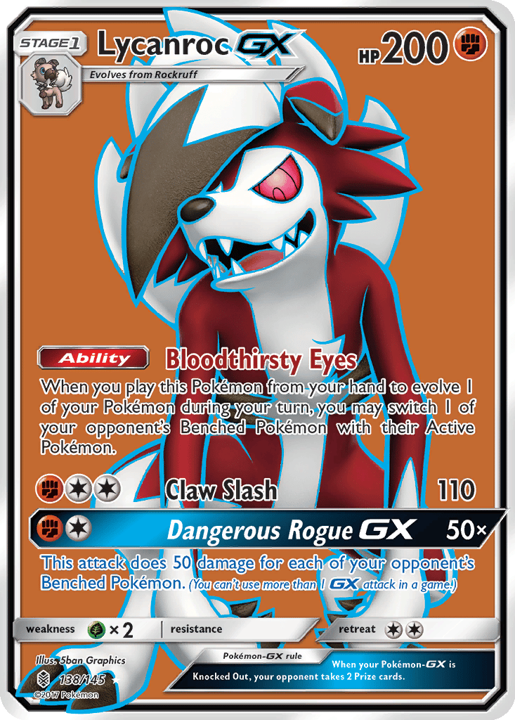 Lycanroc GX card