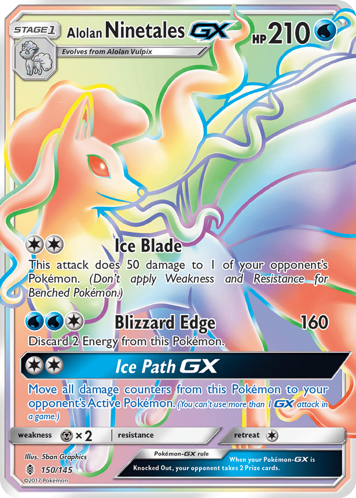 Alolan Ninetales GX card