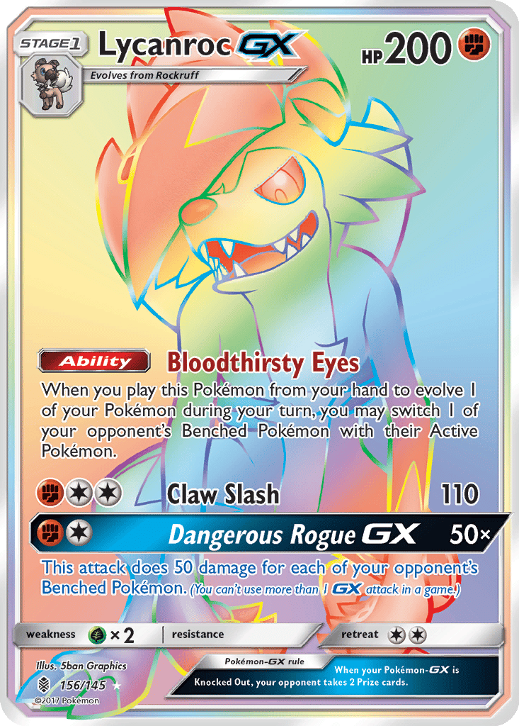 Lycanroc GX card