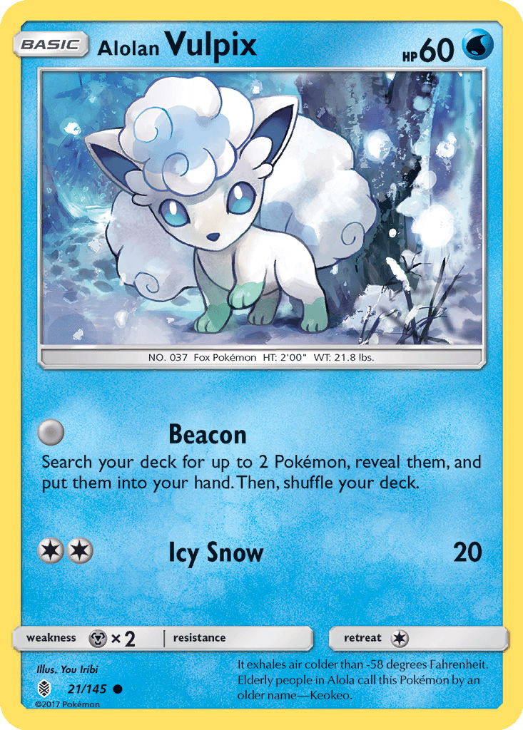 Alolan Vulpix card