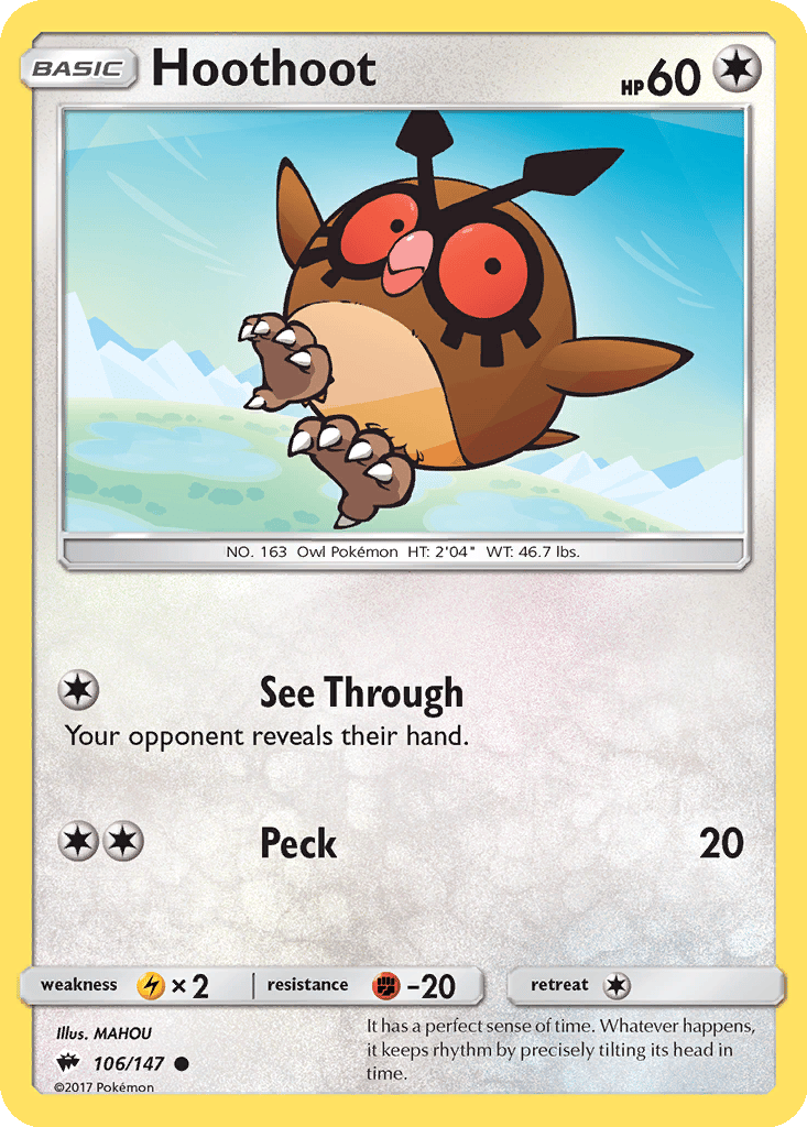 Hoothoot card