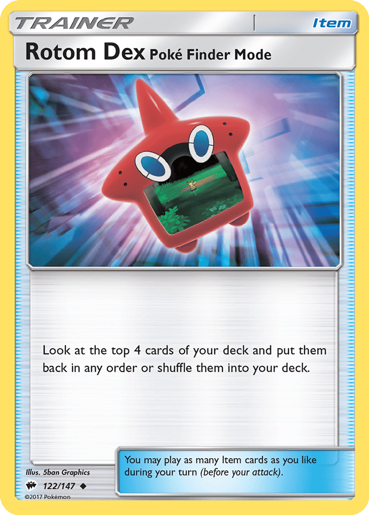 Rotom Dex (Poké Finder Mode) card
