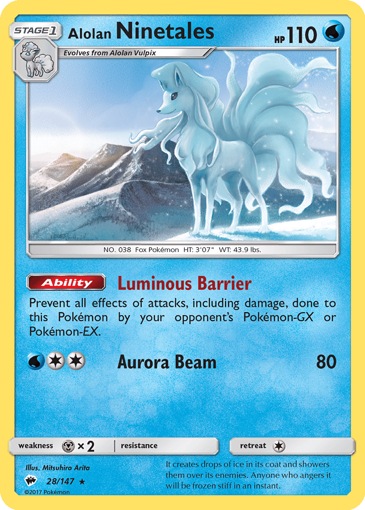 Alolan Ninetales card