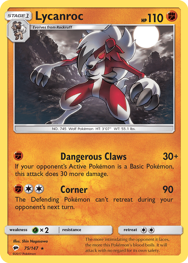 Lycanroc card