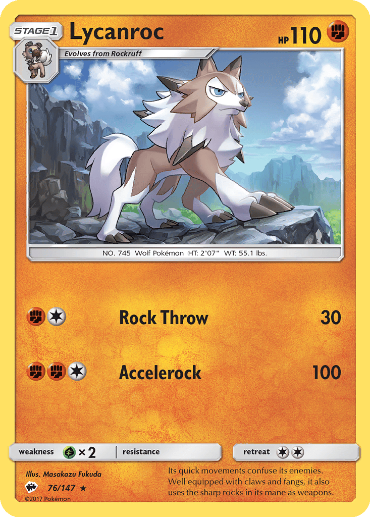 Lycanroc card