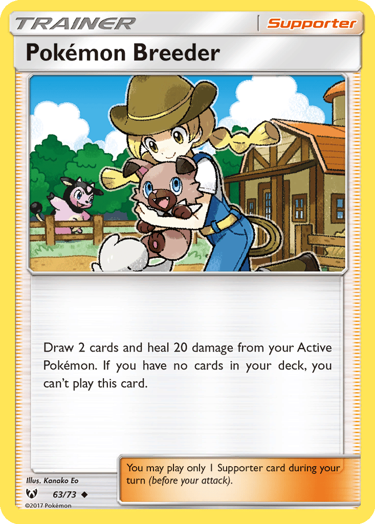 Pokémon Breeder card