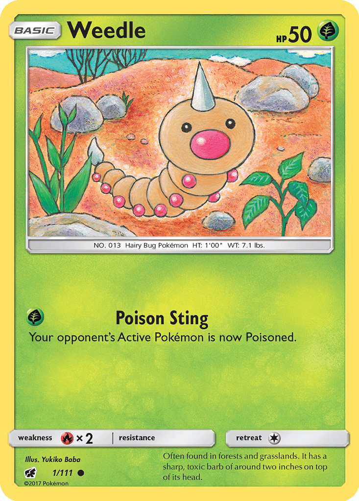Weedle card