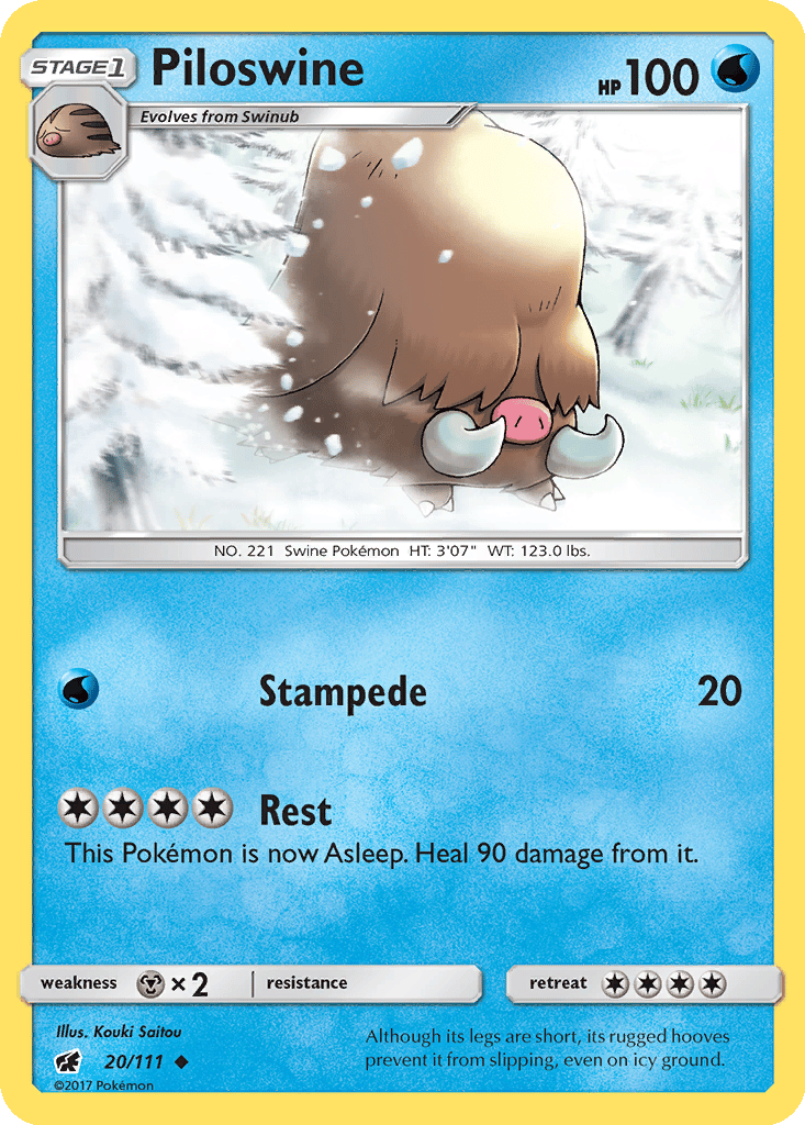 Piloswine card