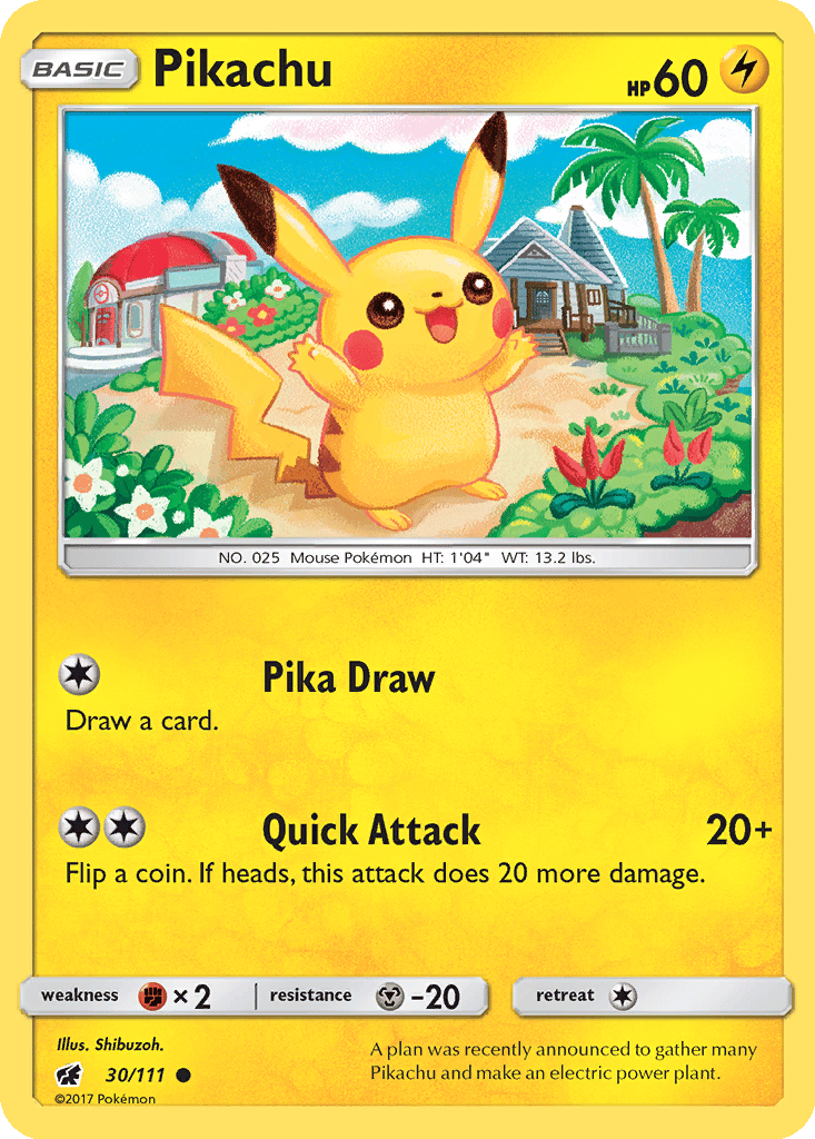 Pikachu card