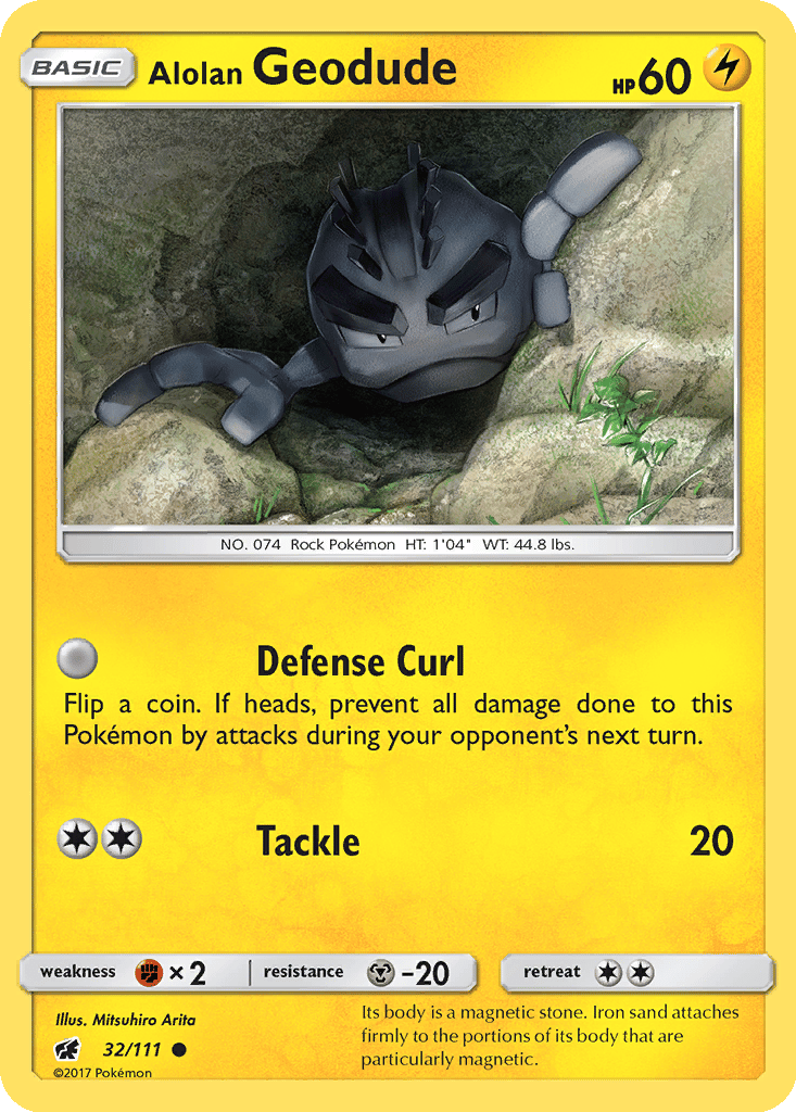 Alolan Geodude card