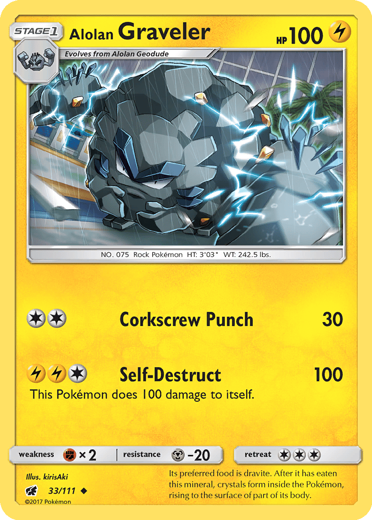 Alolan Graveler card