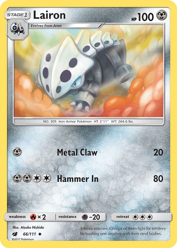 pokemon lairon card Lairon 45/110 - ex Holon Phantoms
