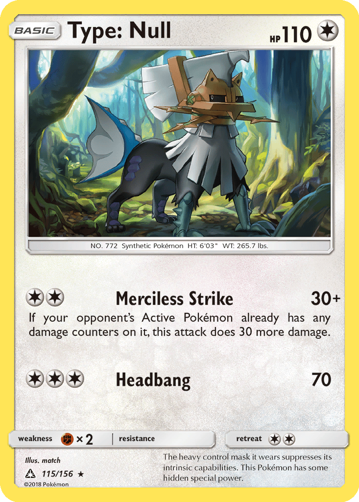 Type: Null card