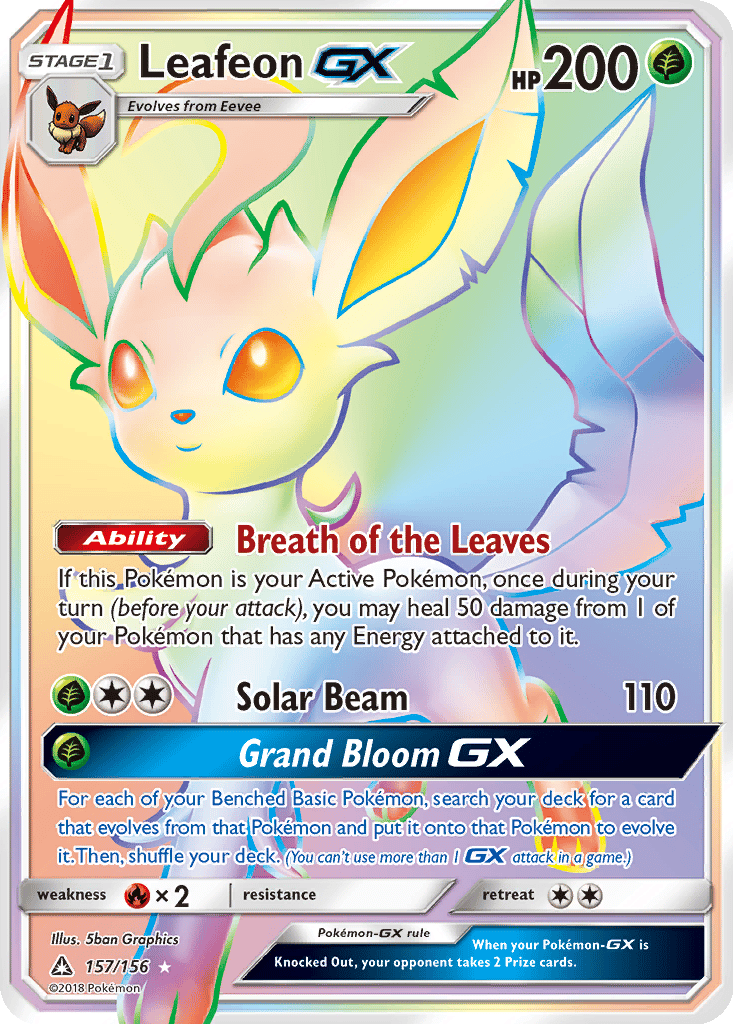 Leafeon GX card