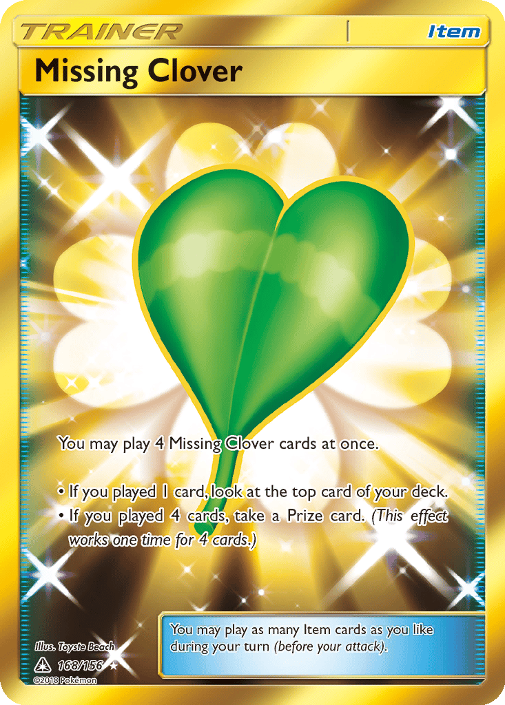 Missing Clover card
