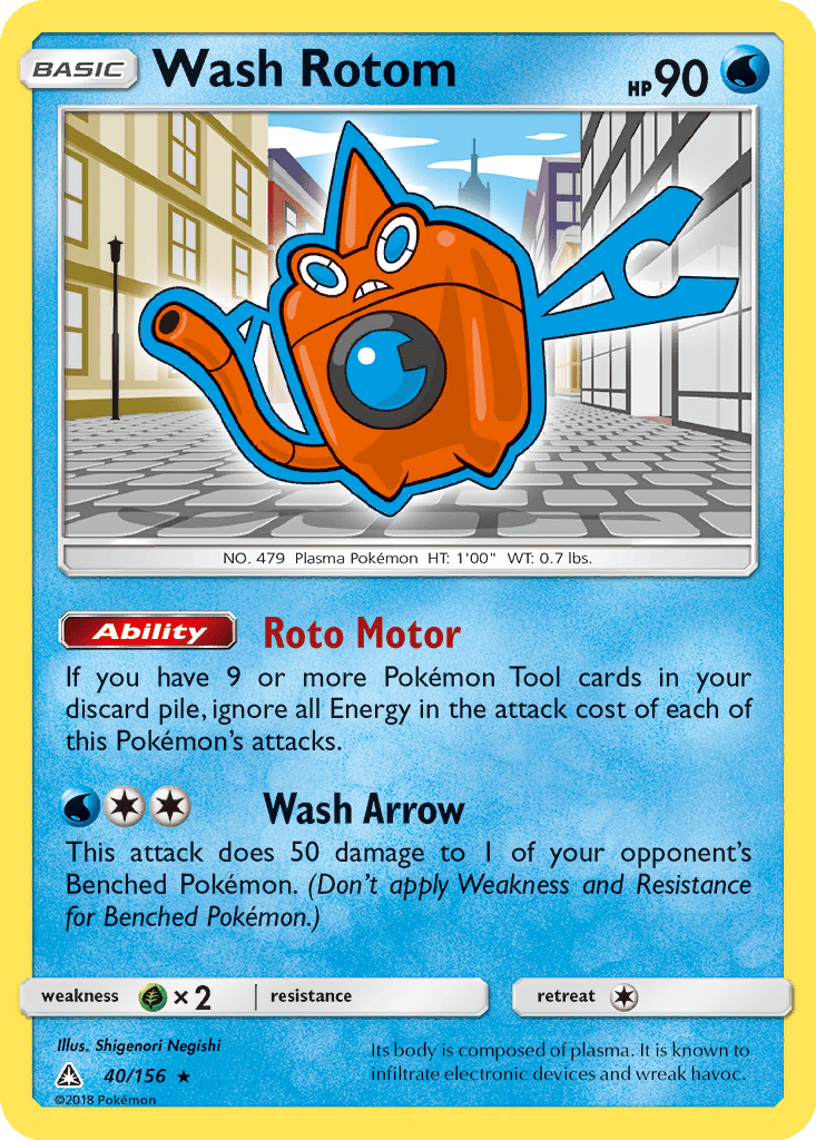 Wash Rotom card