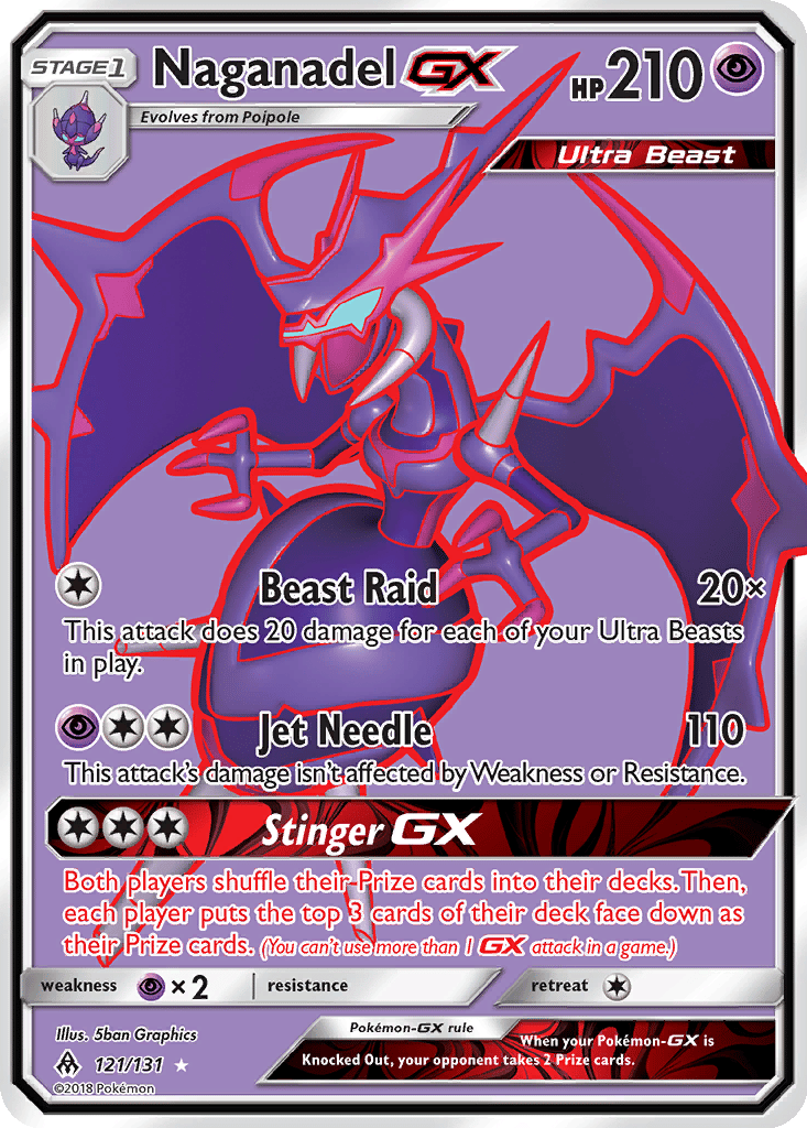 Naganadel GX card