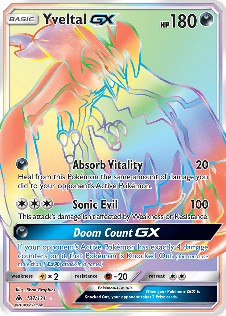 Yveltal GX card