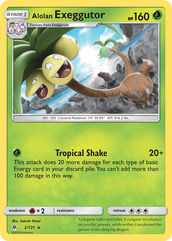 Alolan Exeggutor card
