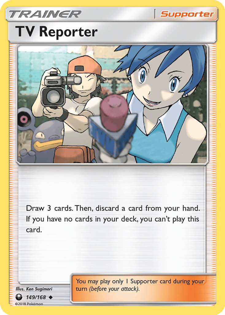 TV Reporter card
