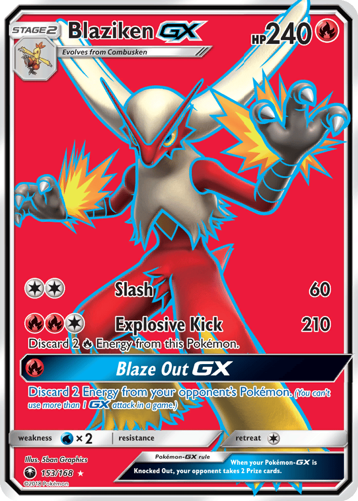 Blaziken GX card