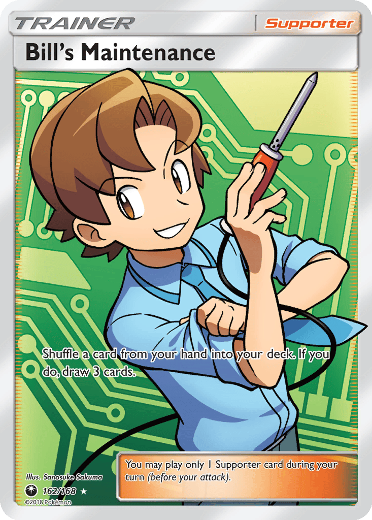 Bill's Maintenance card