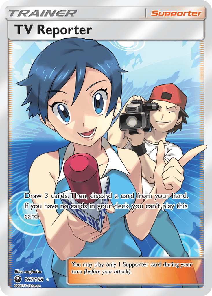 TV Reporter card