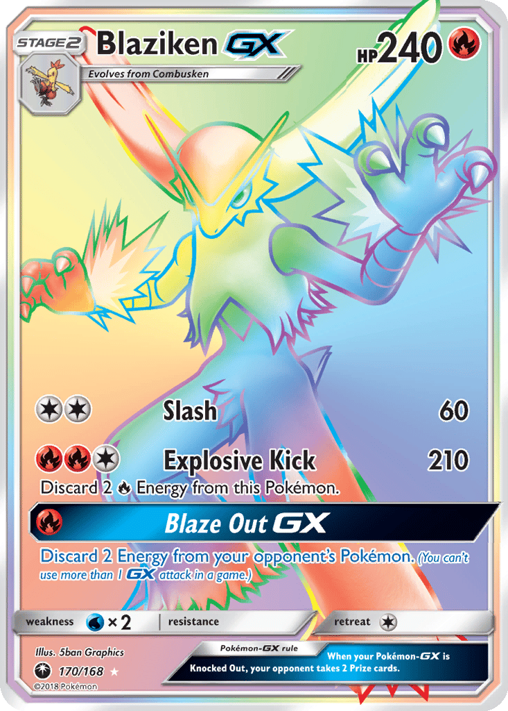 Blaziken GX card