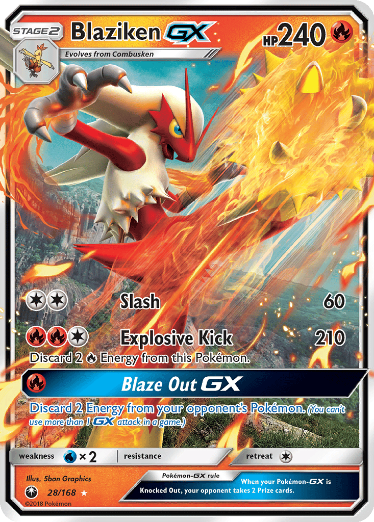 Blaziken GX card