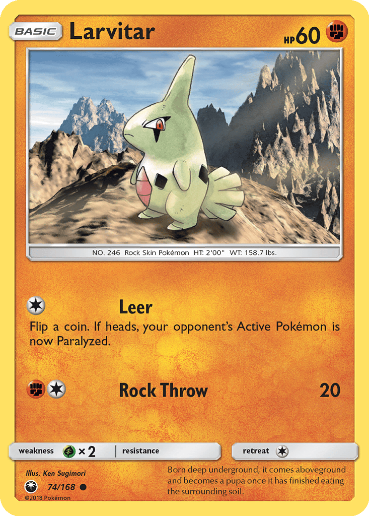 Larvitar card