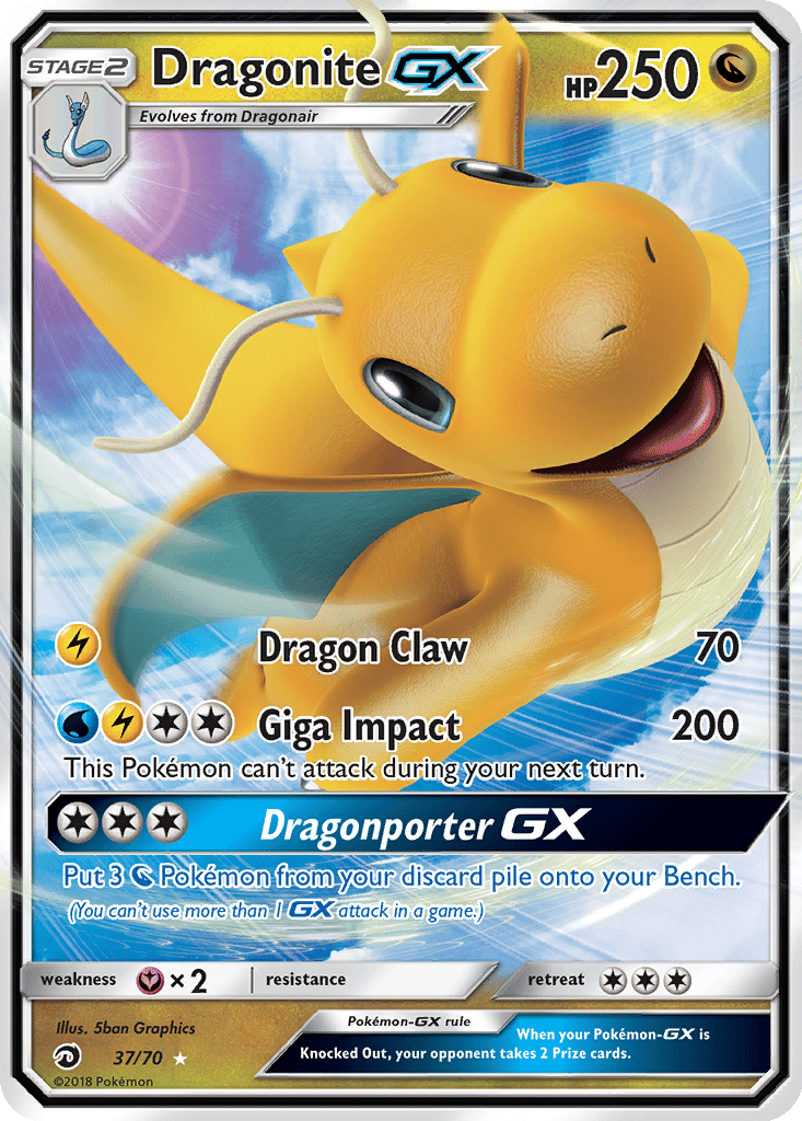 Dragonite GX card