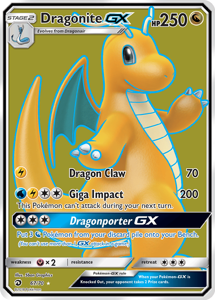 Dragonite GX card